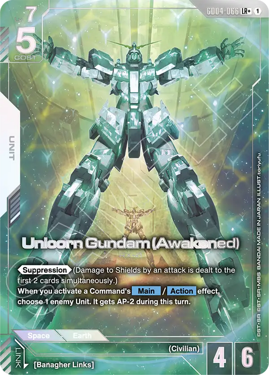 GD04-066/Unicorn Gundam (Awakened) LR+ GD04