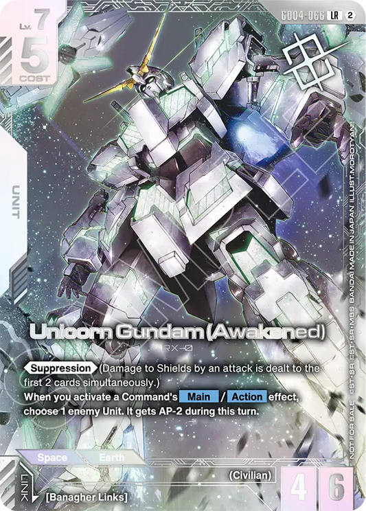 GD04-066/Unicorn Gundam (Awakened) LR Gundam Promo