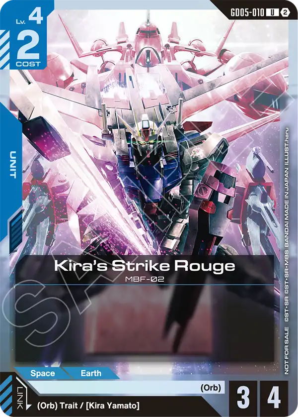 GD05-010/Kira's Strike Rouge U Gundam Promo