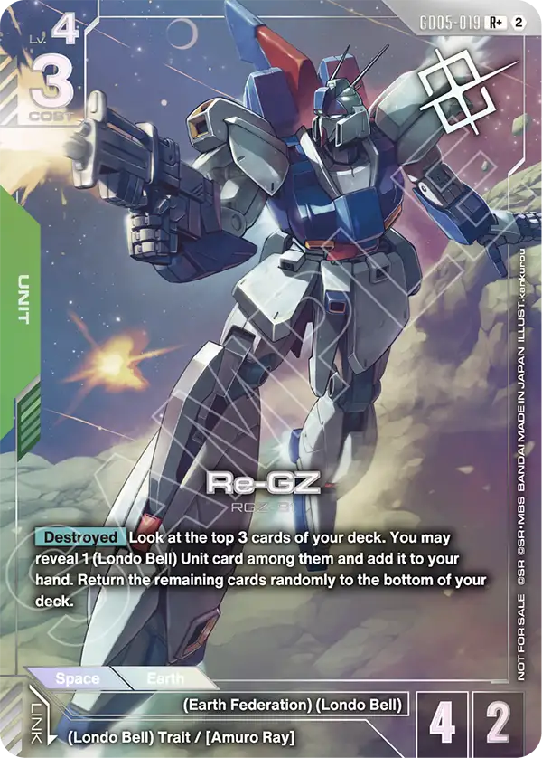 GD05-019/Re-GZ R+ Gundam Promo