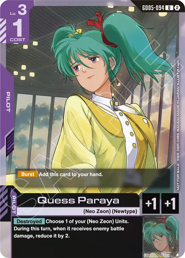 GD05-094/Quess Paraya U Gundam Promo