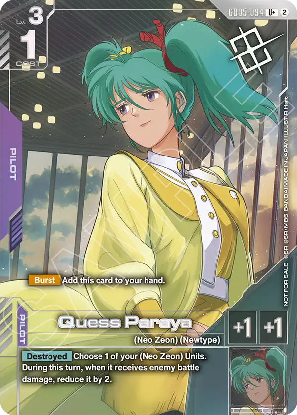 GD05-094/Quess Paraya U+ Gundam Promo