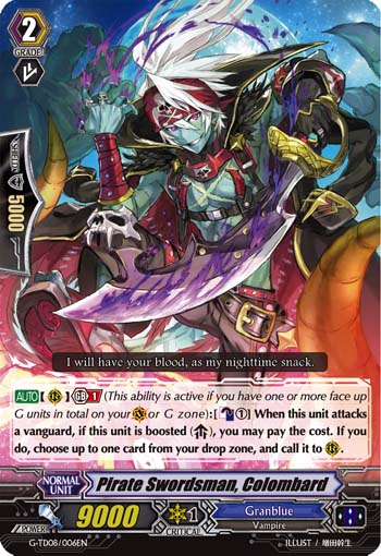 G-TD08/006EN Pirate Swordsman, Colombard TD (Foil)