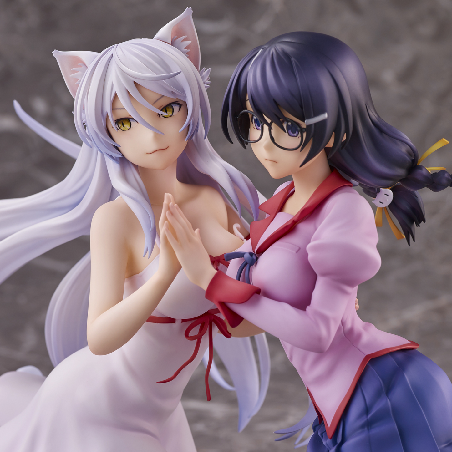 [PREORDER] Union Creative "Nekomonogatari" Tsubasa Hanekawa Set of 2 Complete Figure