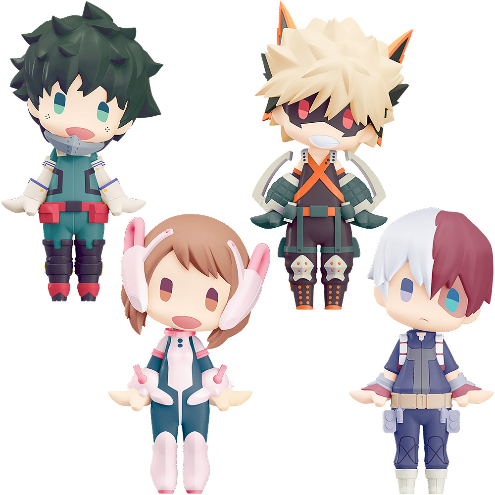 [PREORDER] GOOD SMILE COMPANY HELLO! GOOD SMILE: Izuku Midoriya/Katsuki Bakugo/Ochaco Uraraka/Shoto Todoroki Set (Box)