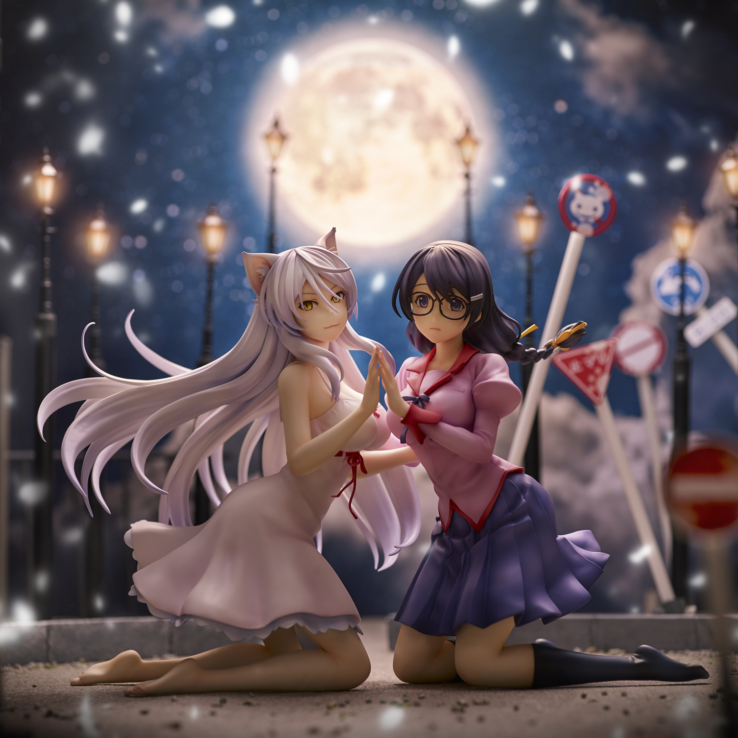 [PREORDER] Union Creative "Nekomonogatari" Tsubasa Hanekawa Set of 2 Complete Figure