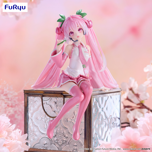 [PREORDER] FuRyu Hatsune Miku Noodle Stopper Figure -Sakura Miku 2024 Pearl Color ver.-