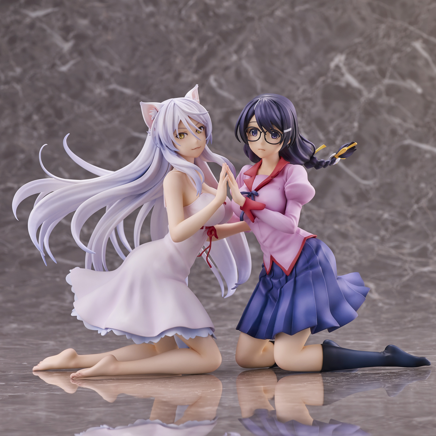 [PREORDER] Union Creative "Nekomonogatari" Tsubasa Hanekawa Set of 2 Complete Figure