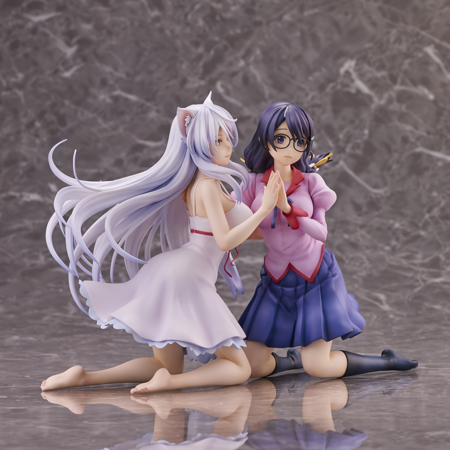 [PREORDER] Union Creative "Nekomonogatari" Tsubasa Hanekawa Set of 2 Complete Figure