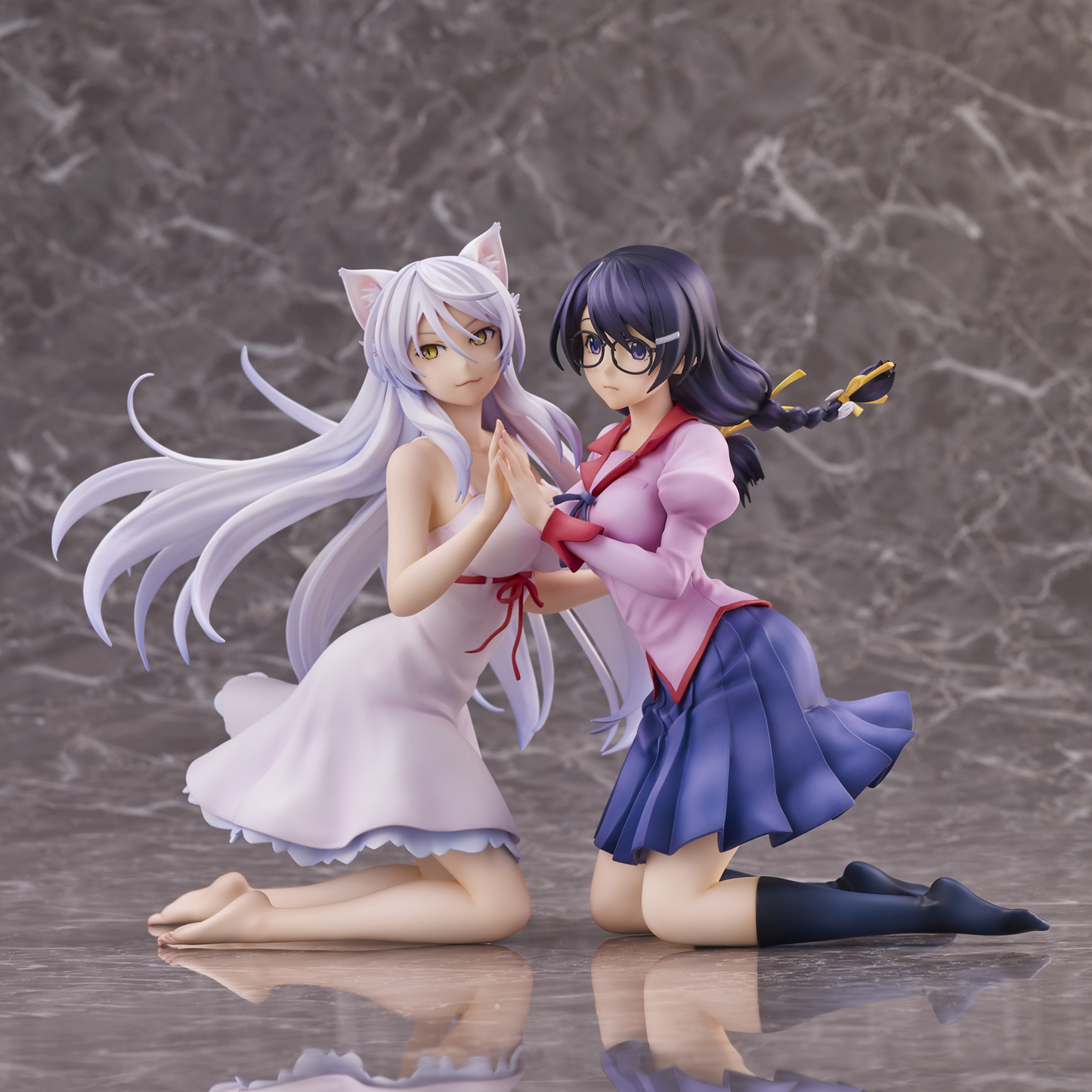 [PREORDER] Union Creative "Nekomonogatari" Tsubasa Hanekawa Set of 2 Complete Figure