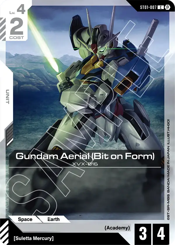 ST01-007/Gundam Aerial (Bit on Form) C Gundam Beta