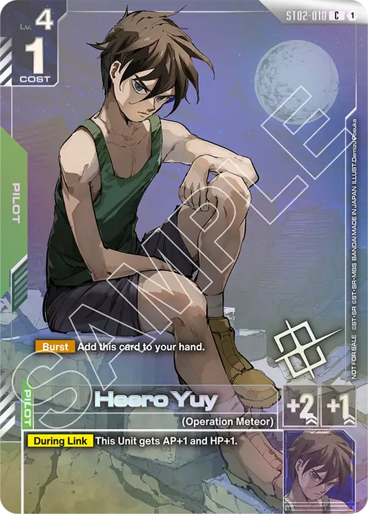 ST02-010/Heero Yuy C Gundam Promo