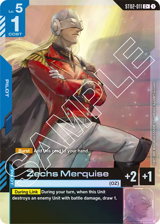 ST02-011/Zechs Merquise C+ ST02