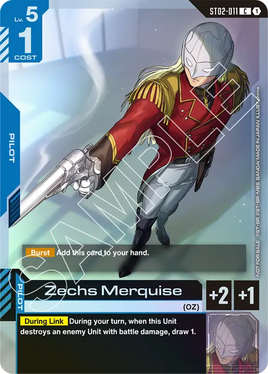 ST02-011/Zechs Merquise C Gundam Promo