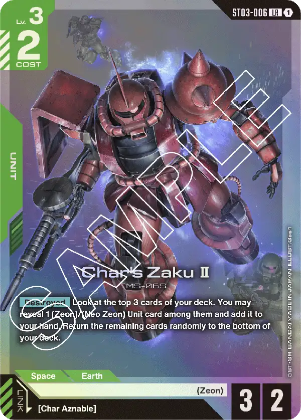 ST03-006/Char's Zaku II LR ST03