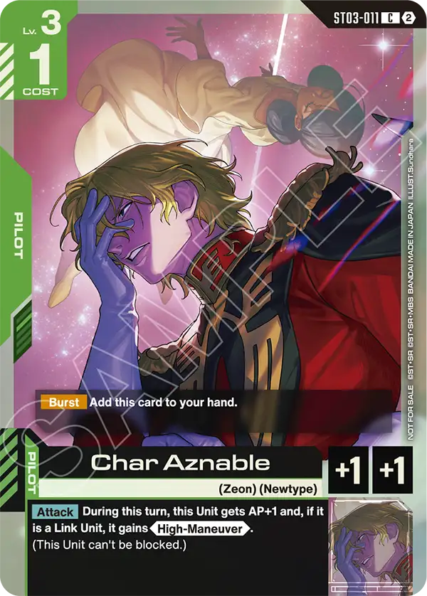 ST03-011/Char Aznable C Gundam Promo