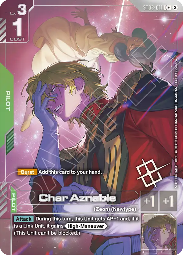 ST03-011/Char Aznable C+ Gundam Promo