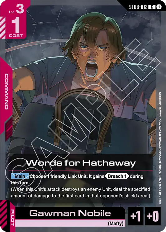 ST08-012/Words for Hathaway C ST08