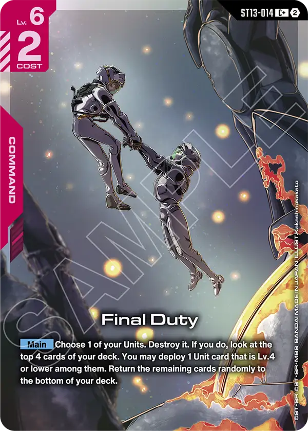ST13-014/Final Duty C+ ST13