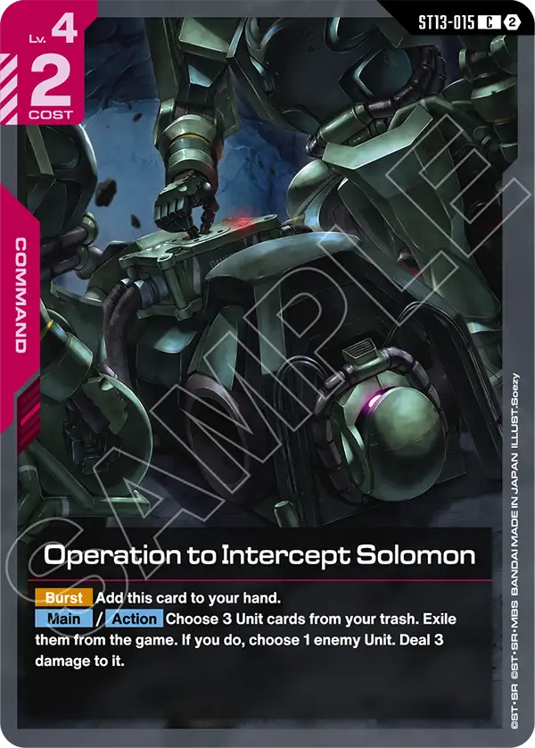 ST13-015/Operation to Intercept Solomon C ST13