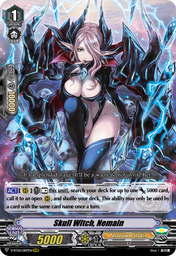 V-BT02/007EN Skull Witch, Nemain RRR