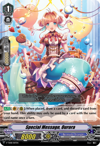 V-TD08/007EN Special Message, Ourora TD (RRR Foil)