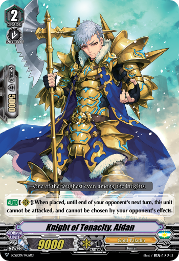 BCS2019/VGS03 Knight of Tenacity, Aidan PR