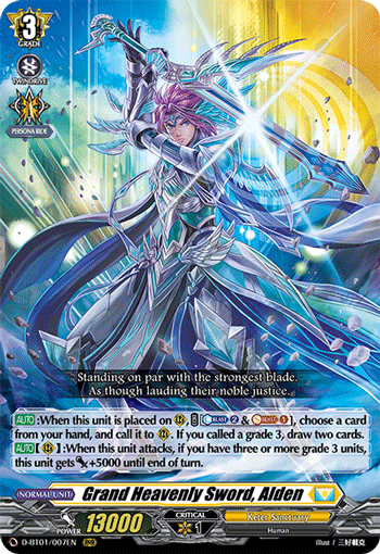 D-BT01/007EN Grand Heavenly Sword, Alden RRR