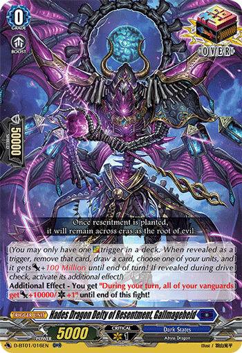 D-BT01/016EN Hades Dragon Deity of Resentment, Gallmageheld ORR