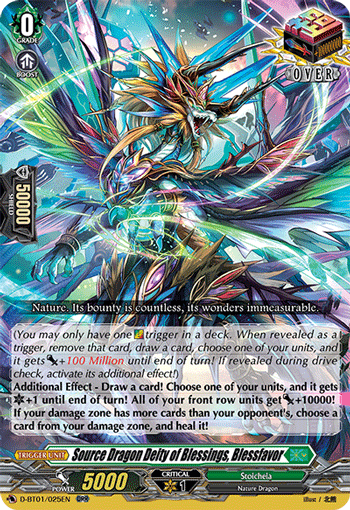 D-BT01/025EN Source Dragon Deity of Blessings, Blessfavor ORR