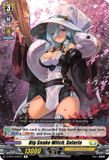 D-BT01/045EN Big Snake Witch, Solaria R