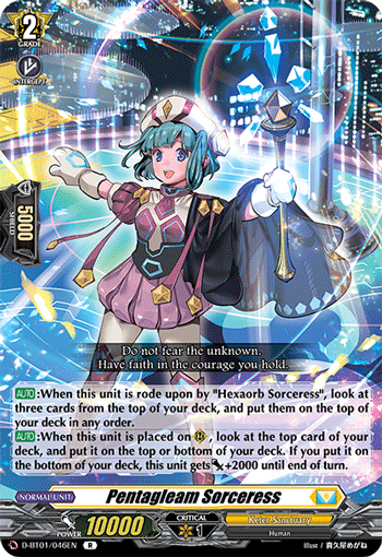 D-BT01/046EN Pentagleam Sorceress R