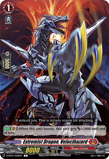 D-BT01/059EN Extremist Dragon, Velocihazard C