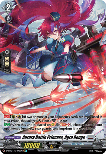 D-BT01/SP06EN Aurora Battle Princess, Agra Rouge SP