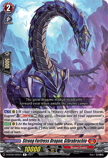 D-BT02/026EN Strong Fortress Dragon, Gibrabrachio R