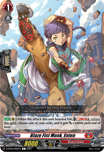 D-BT02/062EN Blaze Fist Monk, Enten C