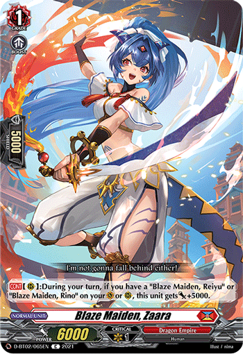 D-BT02/065EN Blaze Maiden, Zaara C