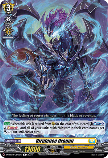 D-BT02/095EN Virulence Dragon C