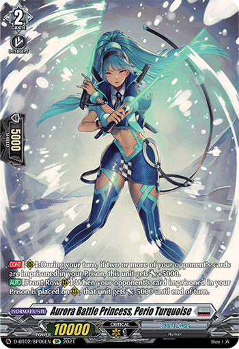 D-BT02/SP06EN Aurora Battle Princess, Perio Turquoise SP