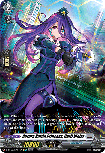 D-BT02/SP17EN Aurora Battle Princess, Derii Violet SP