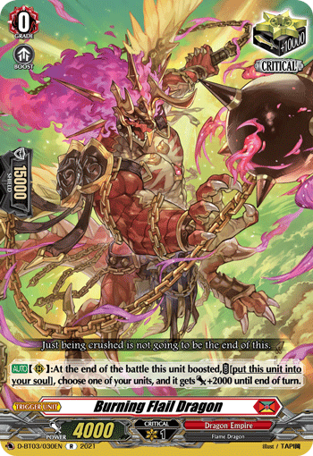 D-BT03/030EN Burning Flail Dragon R