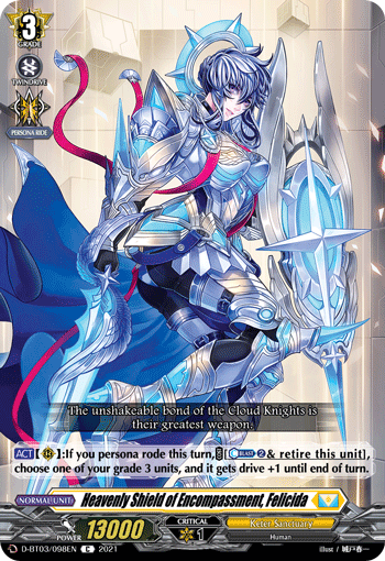 D-BT03/098EN Heavenly Shield of Encompassment, Felicida C