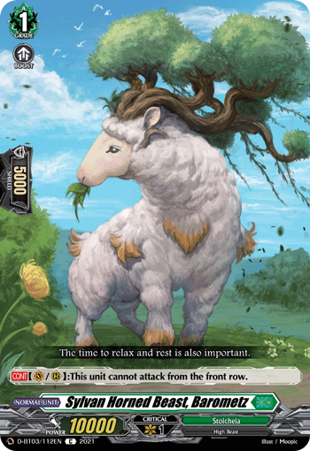 D-BT03/112EN Sylvan Horned Beast, Barometz C