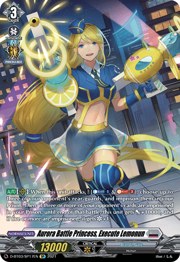 D-BT03/SP17EN Aurora Battle Princess, Execute Lemonun SP