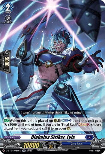 D-BT04/021EN Diabolos Striker, Lyle RR