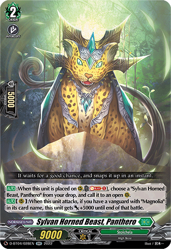 D-BT04/028EN Sylvan Horned Beast, Panthero RR