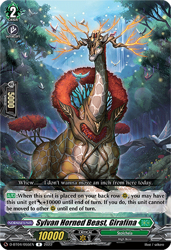 D-BT04/055EN Sylvan Horned Beast, Girafina R