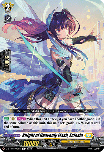 D-BT04/100EN Knight of Heavenly Flash, Eclesia C