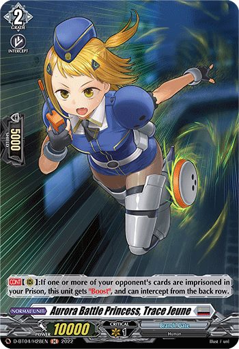 D-BT04/H28EN Aurora Battle Princess, Trace Jeune H