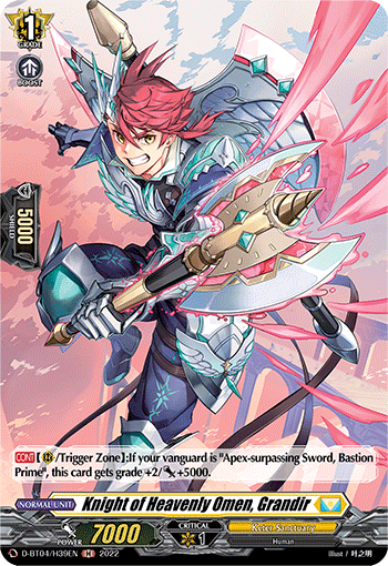 D-BT04/H39EN Knight of Heavenly Omen, Grandir H